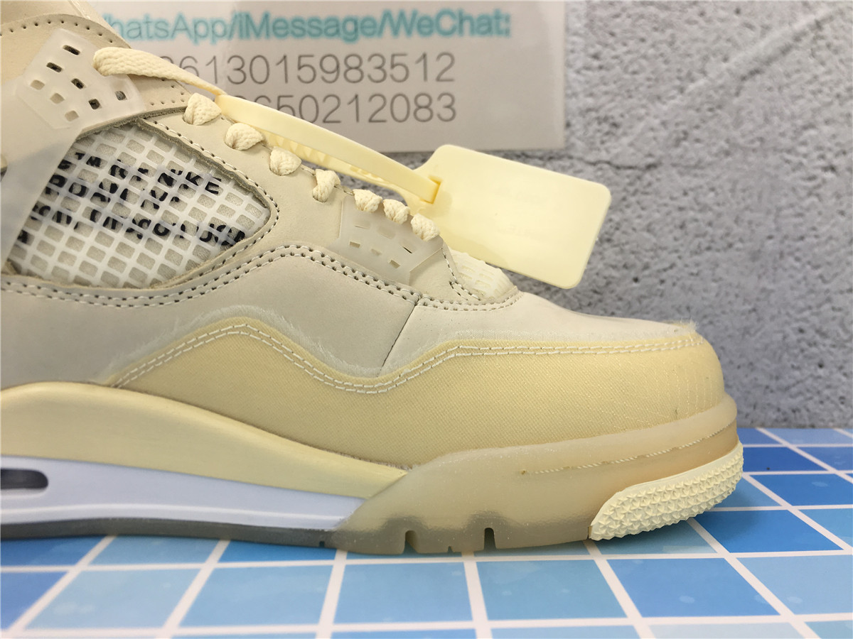 New batch Off-White x Wmns Air Jordan 4 SP Sail CV9388-100